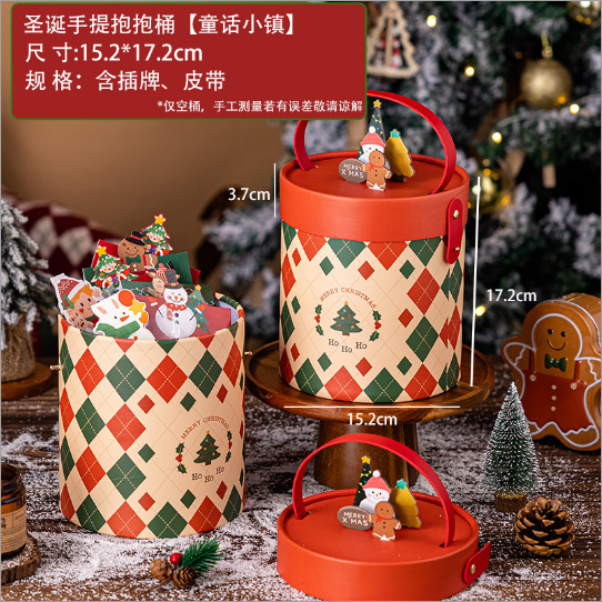 クリスマスギフトボックスアップルギフトバッグクリスマスイブ包装空の子供のお土産キャンディスナック小さなアイデア|undefined