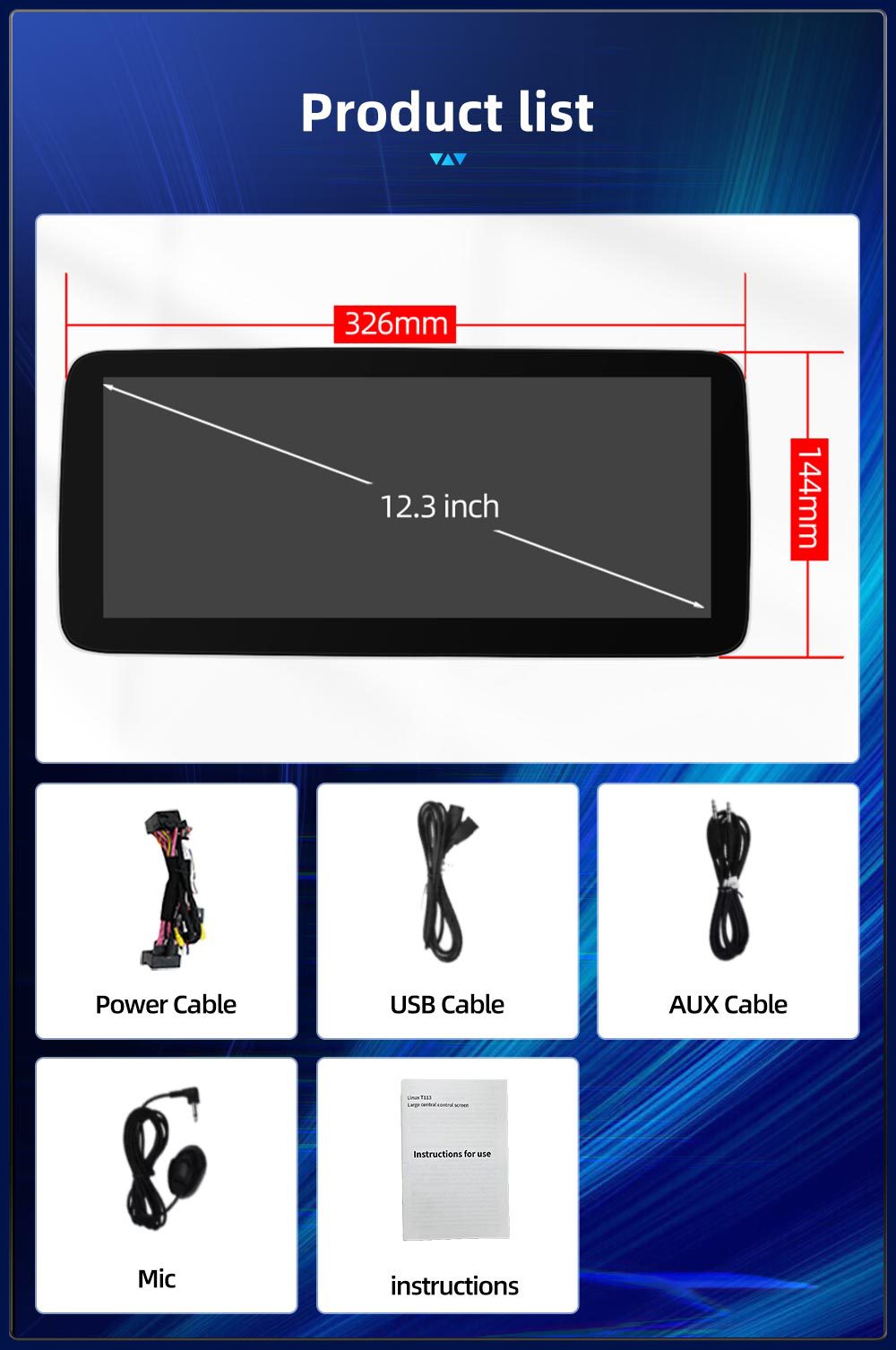Car Central Control Large Screen Navigation Radio Suitable for Mercedes-Benz B-Class W242 W246 Android Qualcomm 12.3inch Bluetooth
