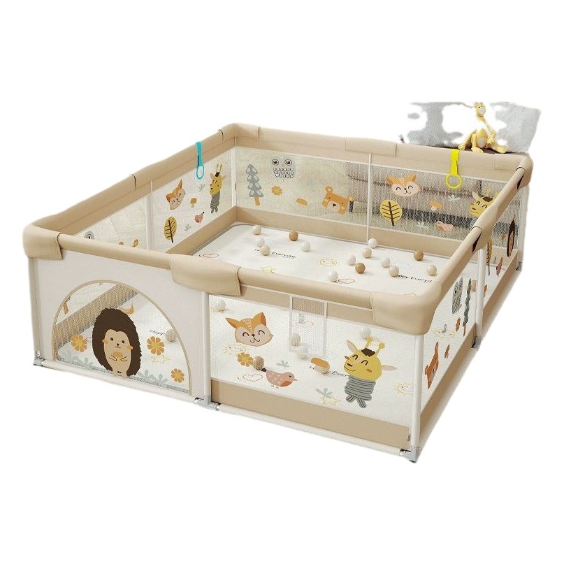 Barrera de seguridad para bebés, corralito para niños, protección anticaídas y anticolisión para el hogar, tapete de gateo Amazon, venta al por mayor de tela, fábrica para interiores