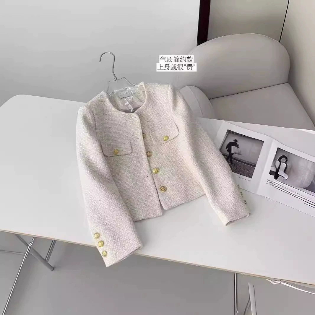 Осенняя куртка, короткий рукав длинный, стиль Chanel, французский стиль, оверсайз