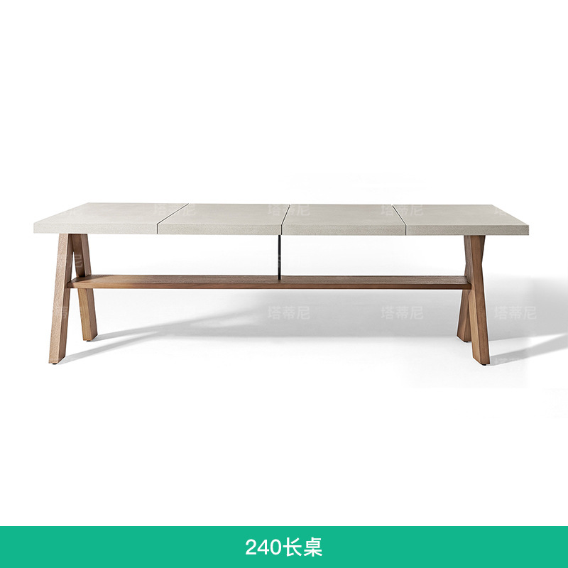 Mesas y sillas de teca para exteriores, muebles de madera maciza para jardín de villa y B&B, conjunto de sillas de ratán impermeables y resistentes al sol para terraza exterior
