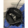 Black retro capacious one-shoulder bag, handheld bag strap, drawstring