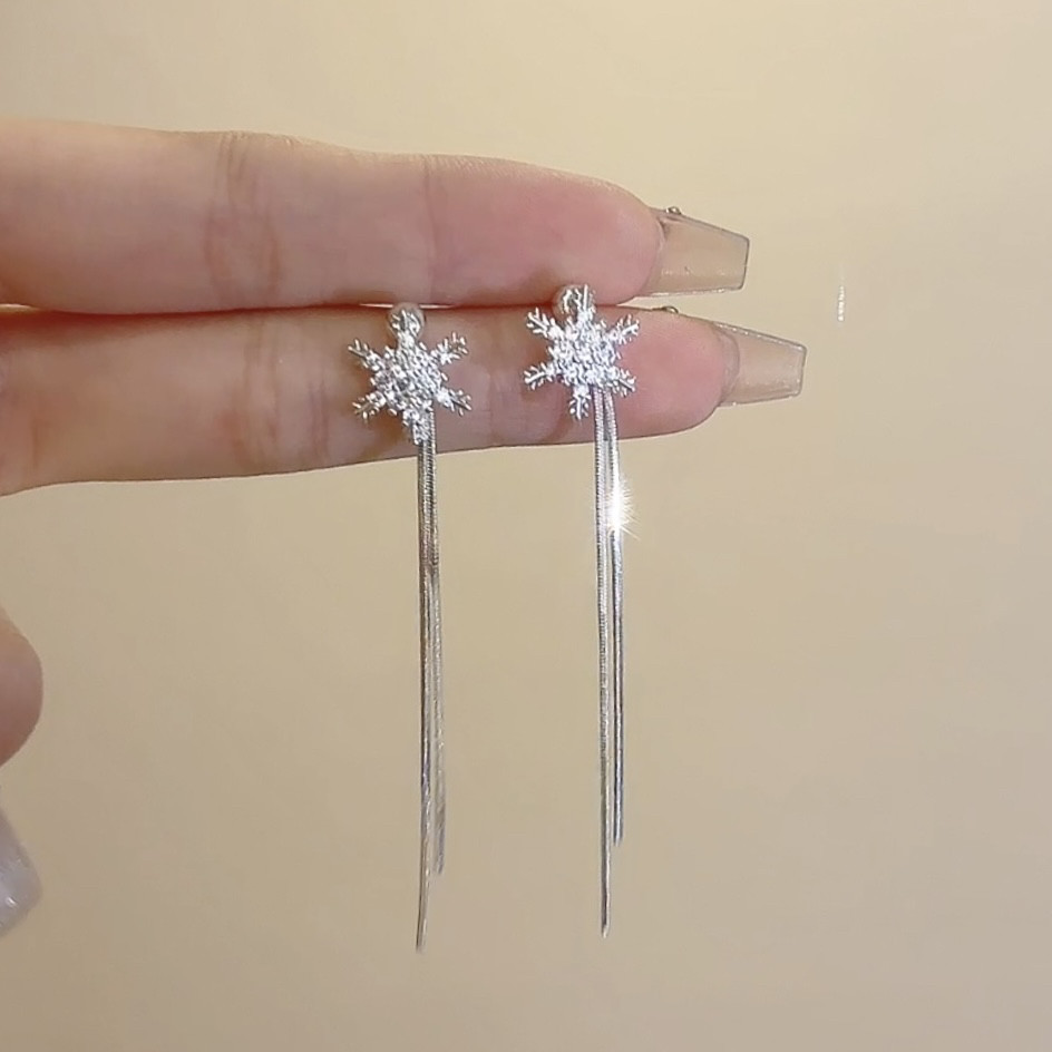 52#雪花流苏蚊香盘耳夹