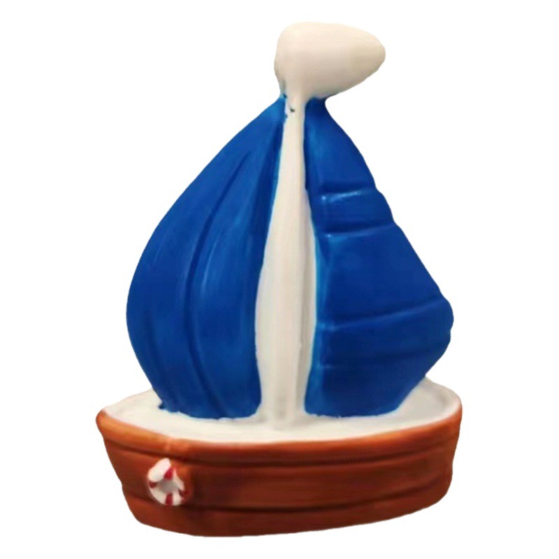 Velero en miniatura para paisajismo, adorno para acuarios, barco de simulación de estilo japonés, juguetes al por mayor, regalos creativos