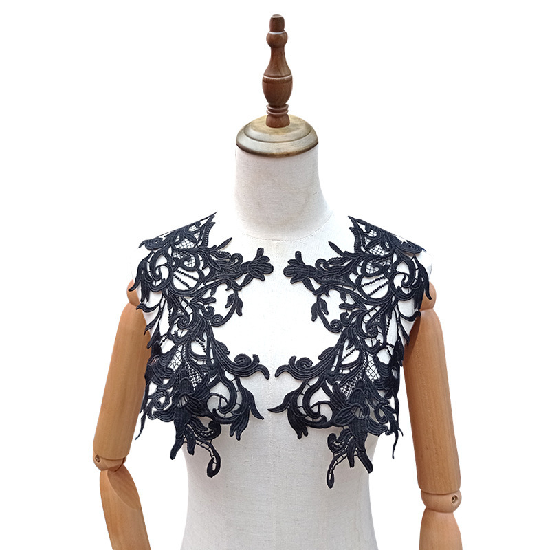 Milk Silk Bud Silk Flower Pieces Accessories Water-soluble Symmetrical Flowers Hollow Three-dimensional Collar DIY Lace Accessories
