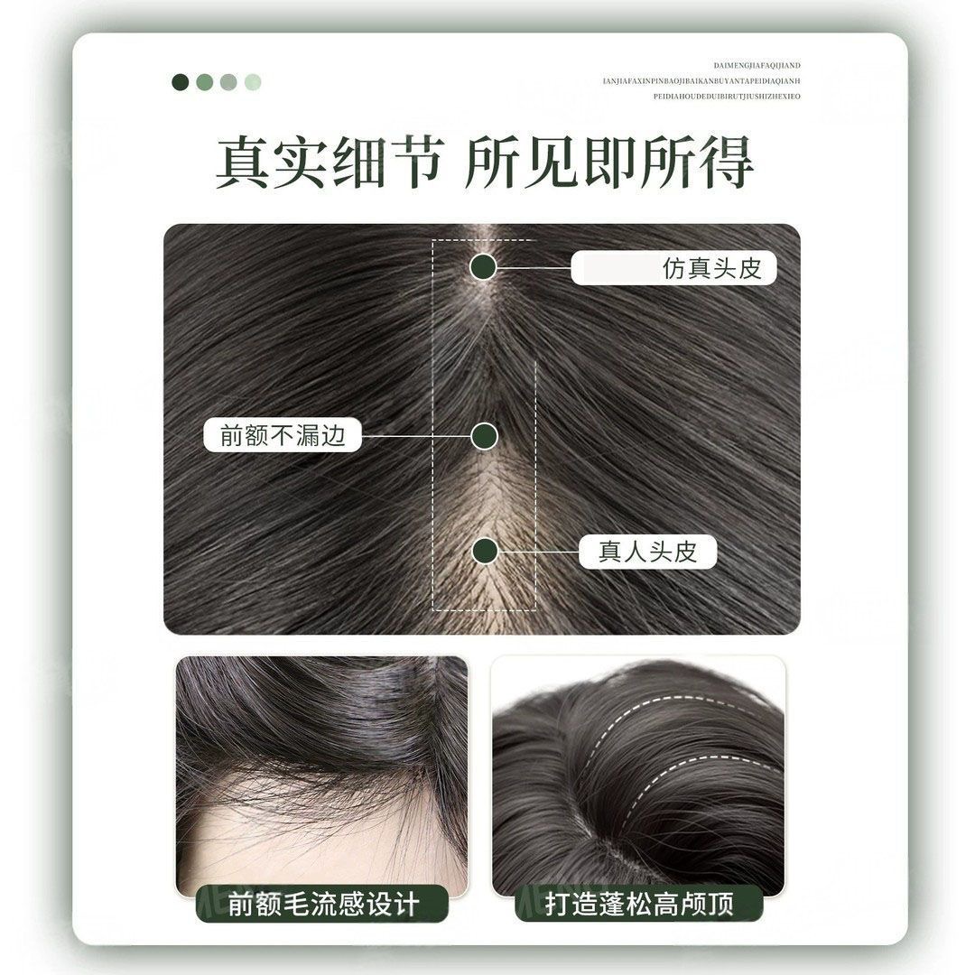Connie Wig No Need for Hair Net, Voluminous Daily Black Lang Straight Hairpiece