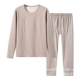 青少年保暖内衣套装羊毛蚕丝德绒秋衣裤男大童初中高中生批发