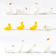 Micro landscape small ornaments realistic duck mother yellow duck resin ornaments succulent micro bonsai landscape decorations
