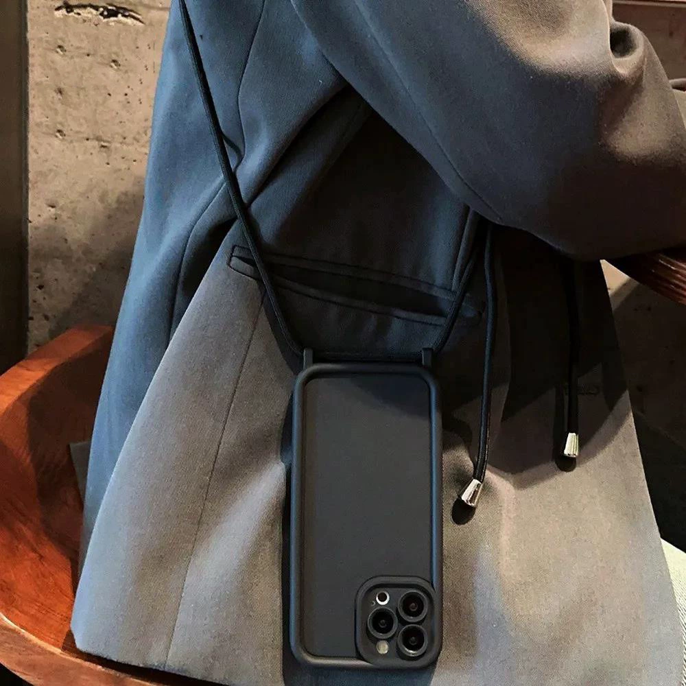 Apple, iPhone 17, совместимый чехол для телефона, матовый ремень сумки, защитный чехол, iphone, 15promax, защита от падения