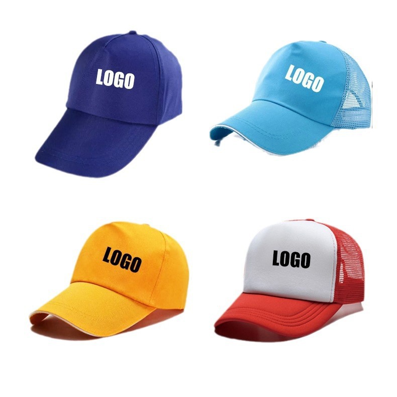 Sombreros personalizados logotipo de trabajo de impresión de turismo publicidad sombrero voluntario sombrero de béisbol sombrero de sombra