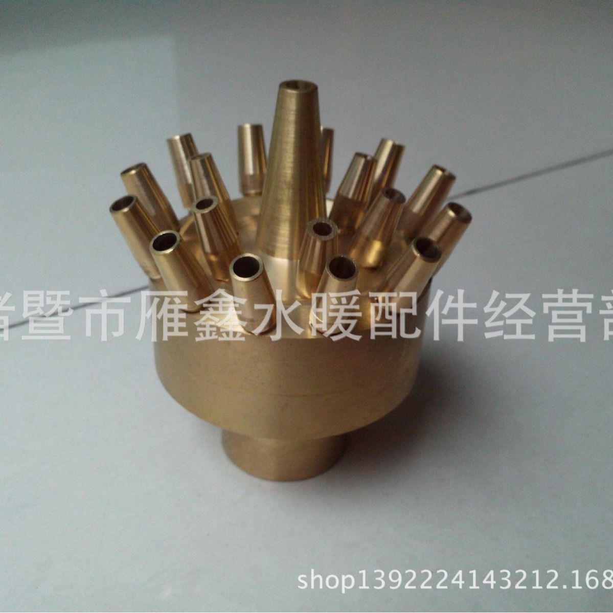 铜喷嘴 1寸1.5寸 不可调三层花喷头散射 喷泉水景喷头水池庭院