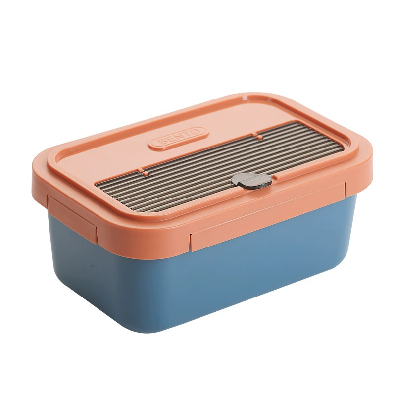 Nordic style lunch box 304 stainless steel light food bento box fruit box pp sealed lunch box with tableware