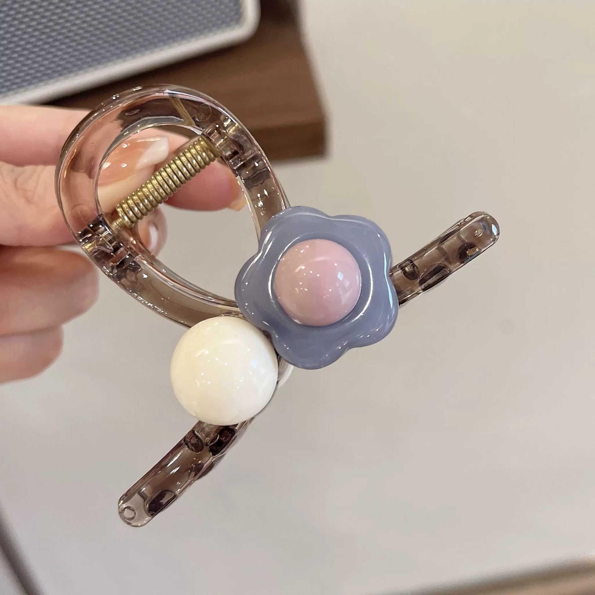 작은 꽃 안개 블루