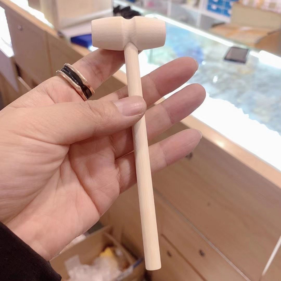 修表工具  木柄木锤 迷你小锤子 小木槌 手表维修锤子 长度140MM
