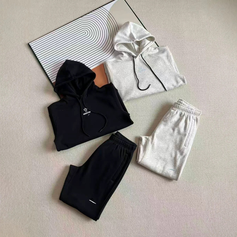 NOCTA unbranded similar style 25 new men's sports casual fleece-lined hooded sweatshirt set, model number 2838+2840 NOCTA unbranded similar style 25 new men's sports casual fleece-lined hooded sweatshirt set, model number 2838+2840