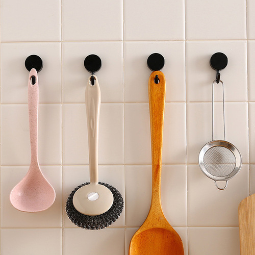 Traceless adhesive hooks, strong adhesive hooks, cute creative stickers, no punching wall stickers, decorative stickers, small hooks, 10 packs