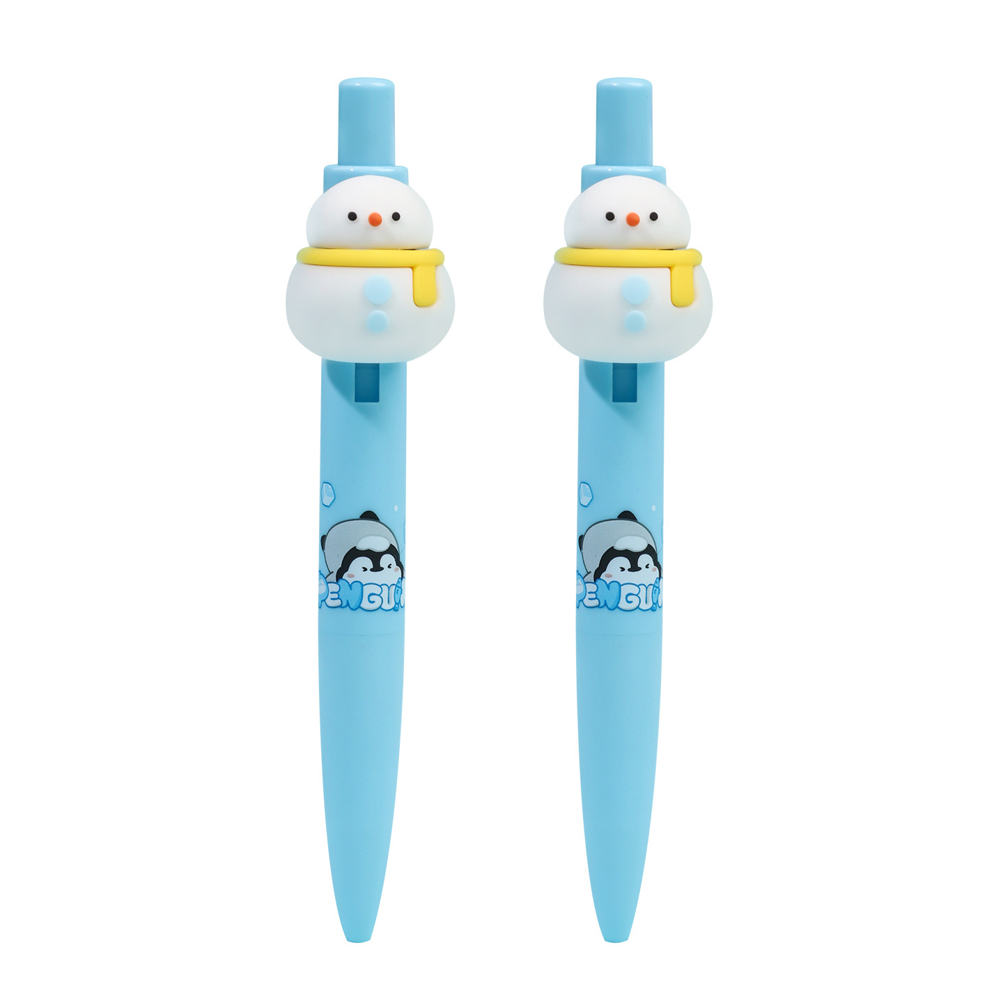 KUKI curioso en el hogar helado y nieve pingüino sorpresa bolígrafo creativo adorable estudiantes de primaria de alto valor facial 3092 bolígrafo estilo
