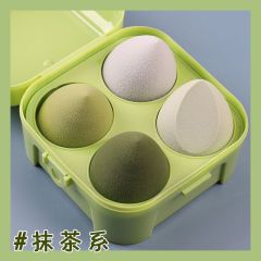 Makeup sponge egg super soft, powder-absorbent, beauty sponge egg gourd, angled powder puff, cushion, wet and dry two-in-one stand