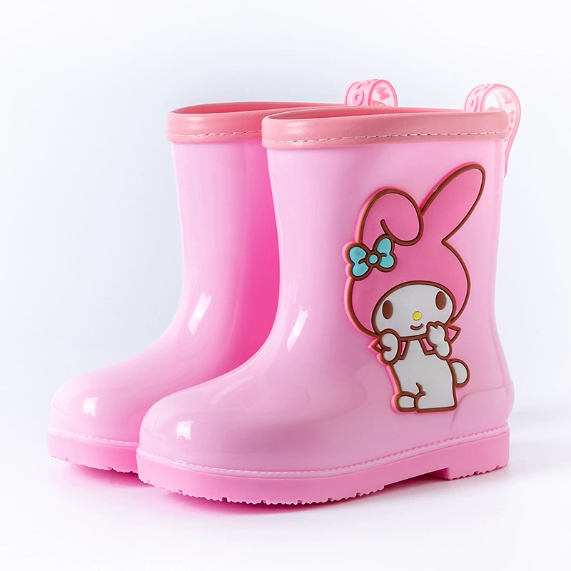 Детская мультяшная летняя нескользящая обувь Sanrio, износостойкие сапоги для раннего возраста, средняя длина, мягкая подошва