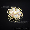 Fashionable high-end brooch, protection buckle, protective underware, crystal lapel pin, pin from pearl, beads, accessory, city style