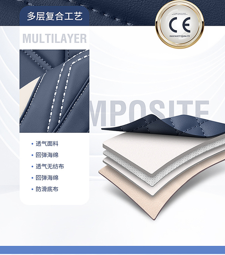 Full-Coverage Car Seat Covers for Five Seats, All-Season Universal Seat Cushions, Full Leather Breathable Trendy Fixed Lumbar Support Seat Covers