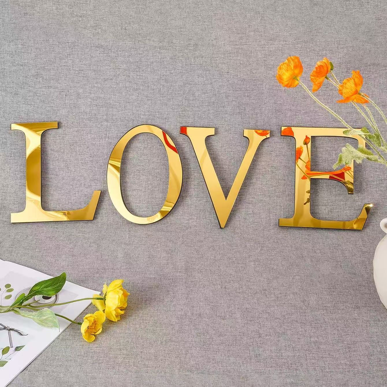 Cross-Border HOT Home Decoration Acrylic Mirror EVA English Alphabet Decorative Creative Wall 26 Letters Stickers_voghion.com