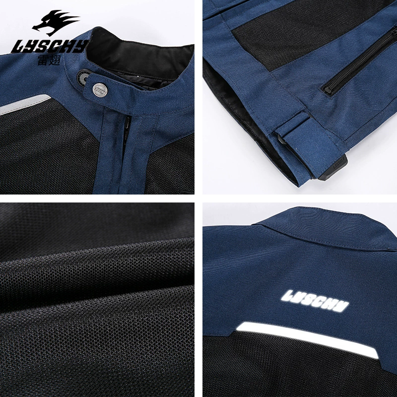 Summer jersey for men and women, breathable racing car, retroreflective jacket, fall protection