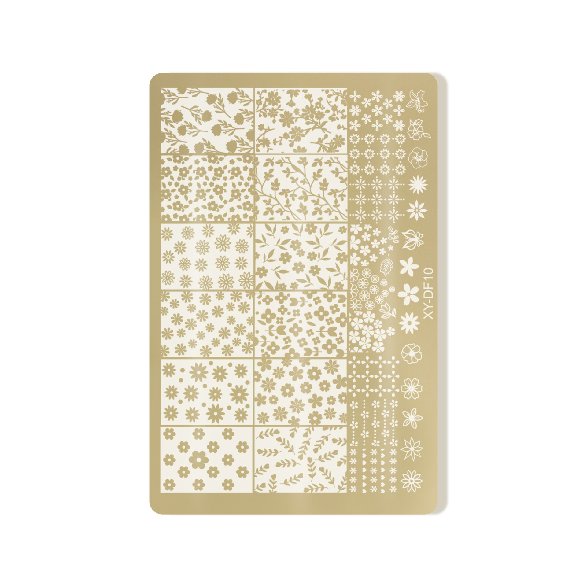 Placa de acero de impresión de uñas de estilo nacional de estilo explosivo, flor de bambú, patrón de serpiente, placa de impresión de uñas de oro, herramienta de transferencia de uñas