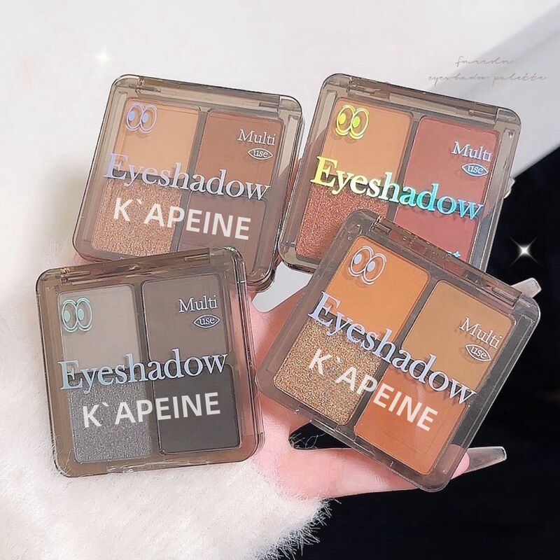 カッペル デイドリーム 4 色アイシャドウ パレット アース カラー スモーキー マット パール光沢のある手頃な価格のメイクアップ デイリー ハイライト ブライトニング|undefined