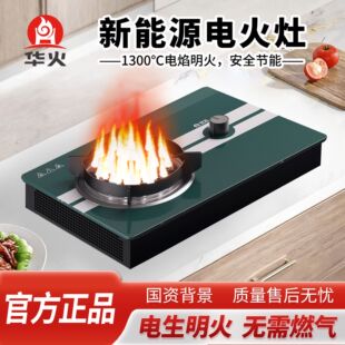 华火电火灶新款Mini旋钮电灶3000W大功率家用电焰灶电生明火灶台-阿里巴巴