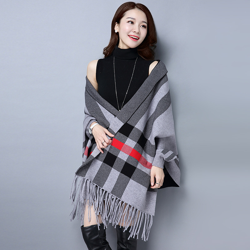 Autumn colored knitted cardigan