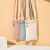 Cross border new pattern Soft leather Inclined shoulder bag Simplicity Mini The single shoulder bag A small minority design leisure time zipper Mobile phone bag wholesale