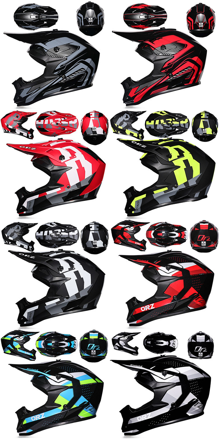 National Standard Certified 3C Off-Road Safety Helmet Motorcycle Helmet Full-Face Helmet for Men and Women Go-Kart Rally Helmet Mountain Bike Helmet