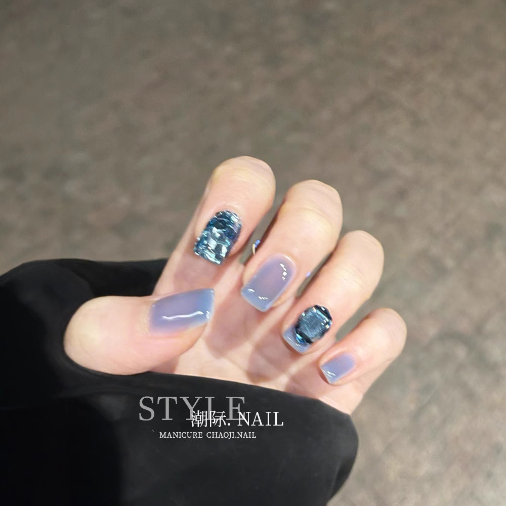 2021 nuevo hielo de verano transparente esmalte de uñas pegamento fototerapia jalea piel pegamento color transparente avanzado conjunto de salón de uñas blanco