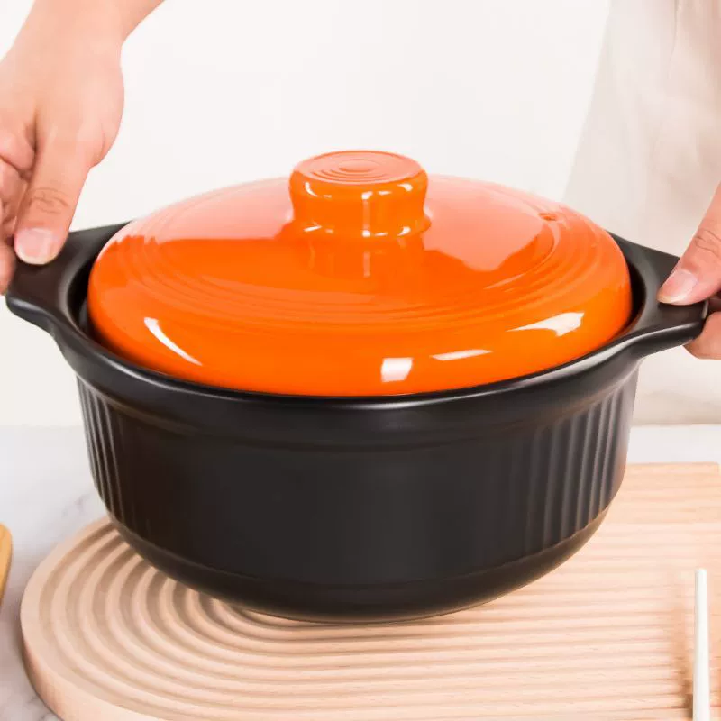 Casserole household gas high temperature resistant soup pot large capacity ceramic stew pot claypot rice Chinese casserole free shipping
