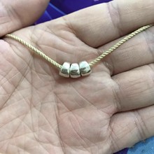 藏银实心大肠隔珠藏式斜切猪大肠腰珠顶珠配珠隔片手串配饰手链珠