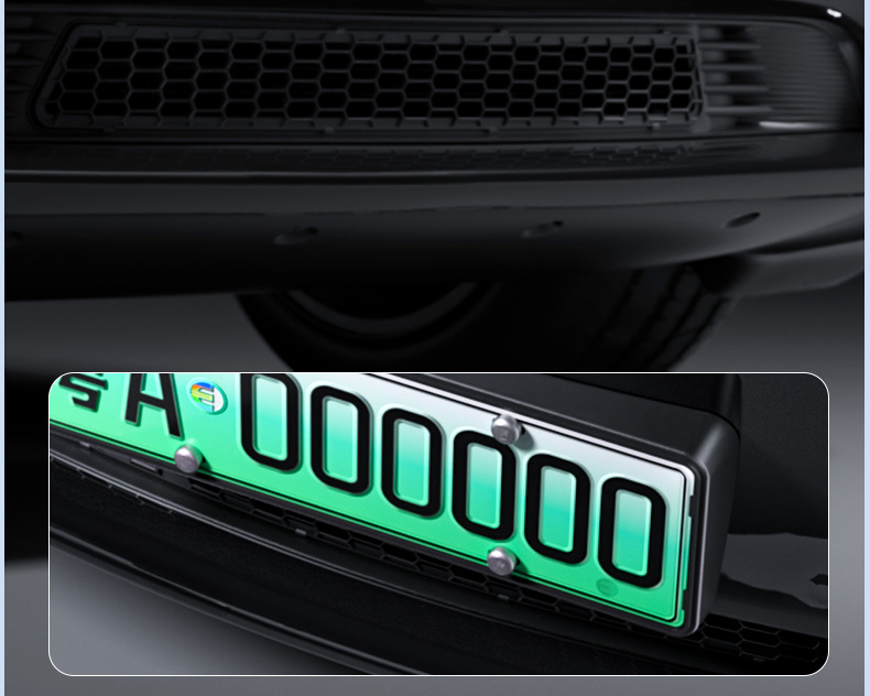 Suitable for the Modified Version of Tesla Model Y/3/Y L License Plate Frame Suspension-Type Full-Cover License Plate Frame Holder Modification