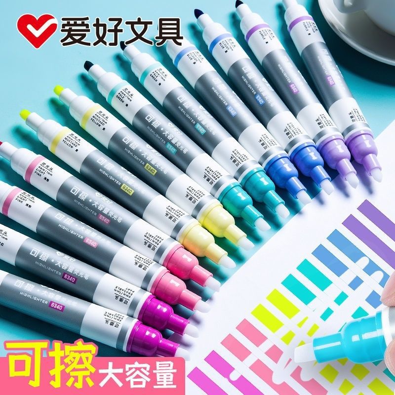 Erasable fluorescence capacious marker for students