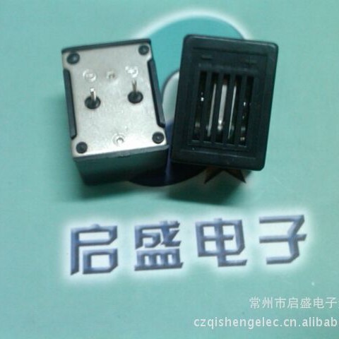 常州启盛牌蜂鸣器直径23mm两针脚黑壳机械式（带震动）