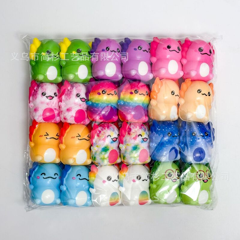 Cross-Border Amazon Hot-Selling Axolotl Small Animal Pu Squeeze Slow Rebound Stress-Relief Squishy Toy Wholesale