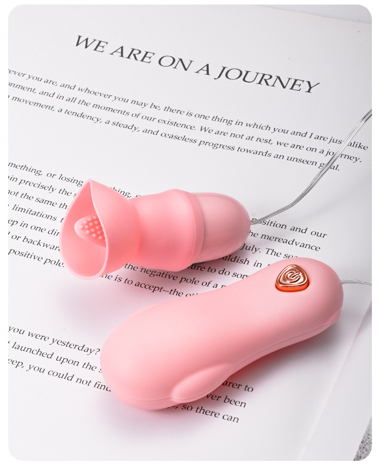 Bear Tongue-Lick Wearable Egg Vibrator with 12 Vibration Modes, Pink ABS — detail image 16