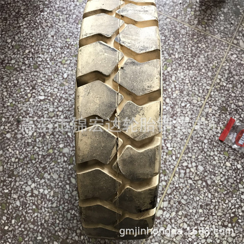 白色实心轮胎18*7-8叉车轮胎18X7-8可配钢圈
