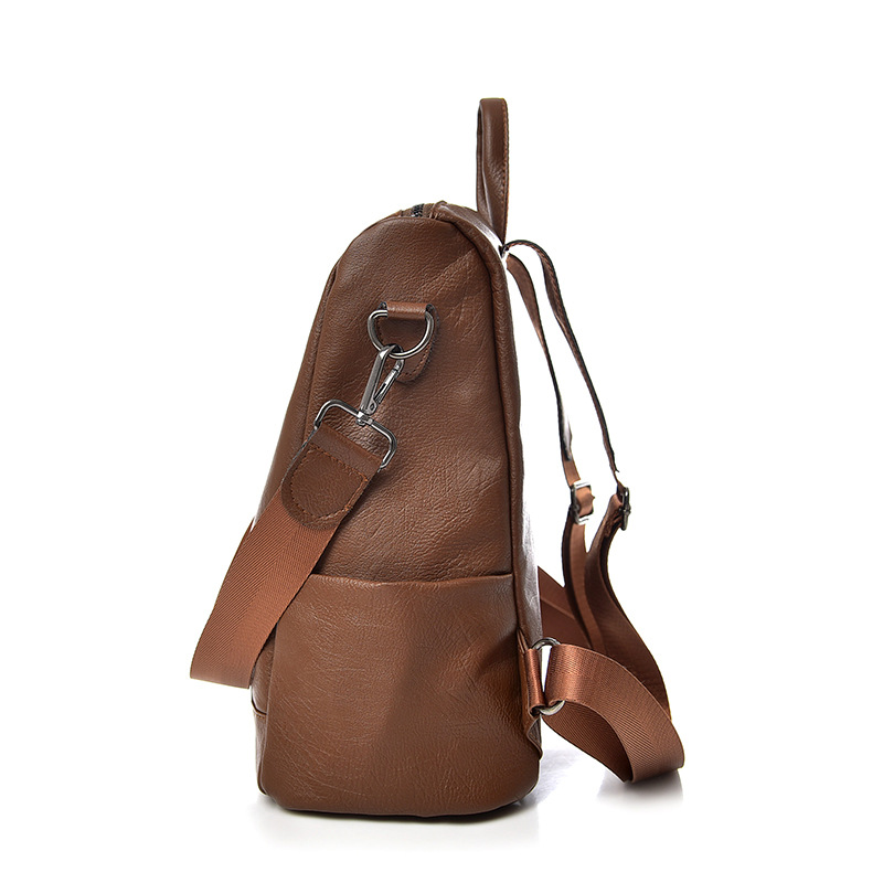 Retro pu mochila 2023 nuevo invierno al aire libre bolso de la momia casual de gran capacidad Mochila De Las Mujeres bolso de las mujeres