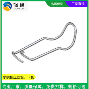 Manufacturers supply small arch shed pressure spring grape canopy glass fiber rod buckle stainless steel pressure Film card