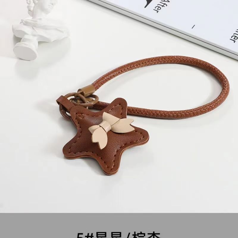 皮质手机挂绳短款星星挂件手腕提钥匙扣包包挂件手机壳防丢垫片批|undefined