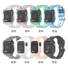 [Yiqixin] Suitable for apple watch strap glacier watch strap tpu transparent integrated iwatch strap