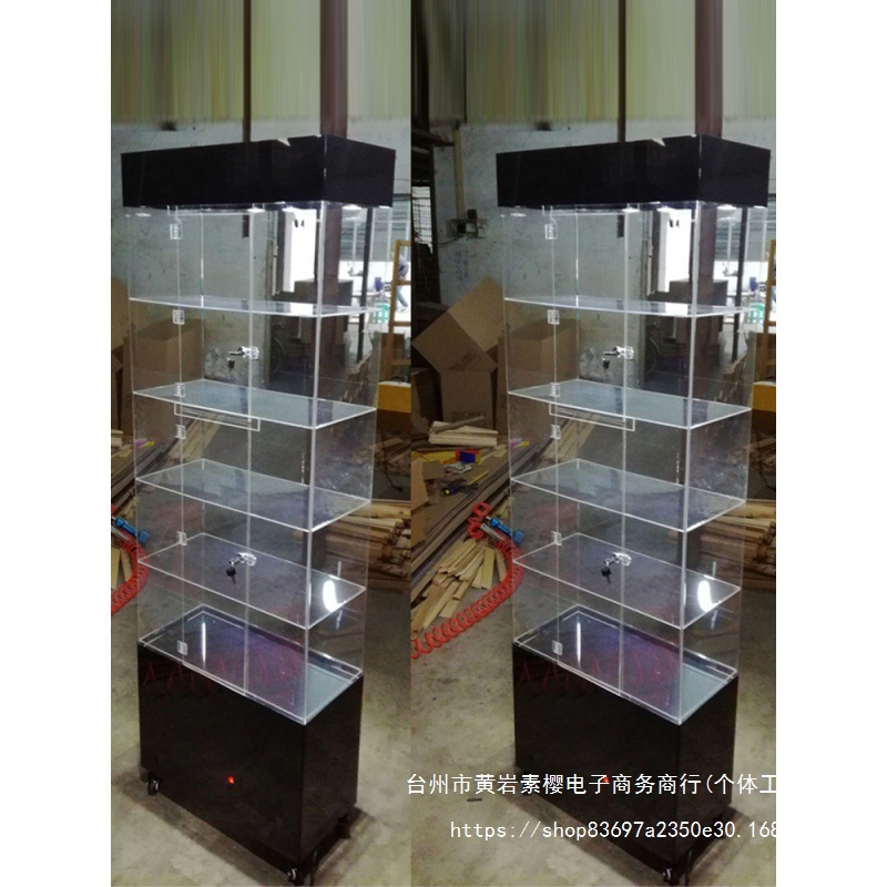 化妆品玻璃礼品手办样品模型首饰品产品牙科口腔玩具亚克力展示柜