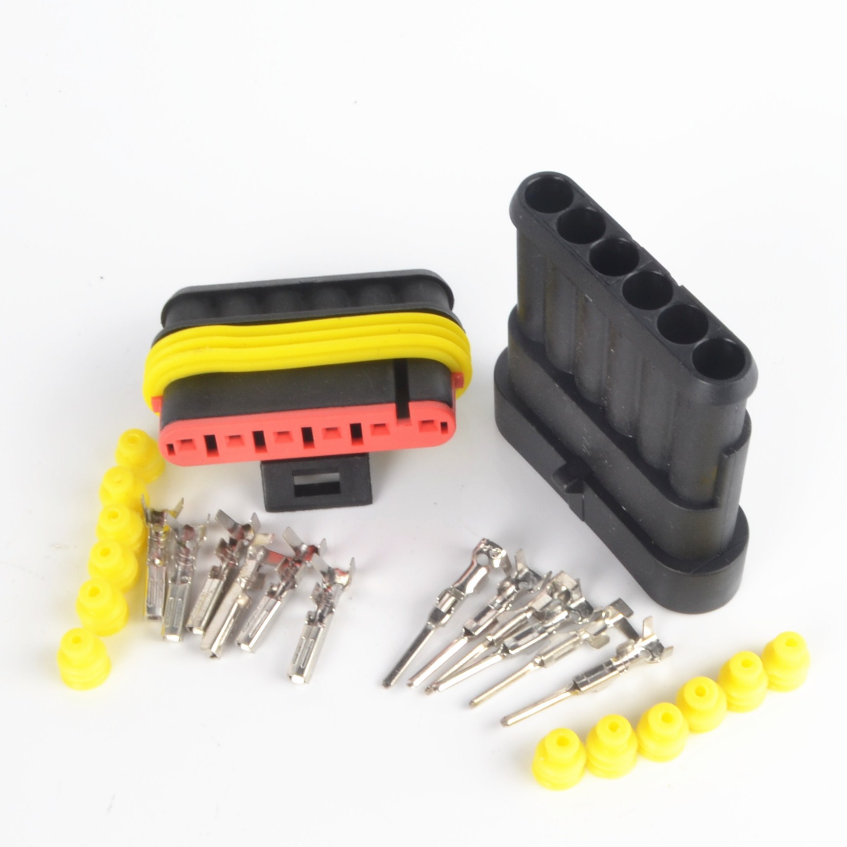 6P Car Waterproof Connector HID Plug and Socket Automotive Connector Male and Female Plug Xenon Light