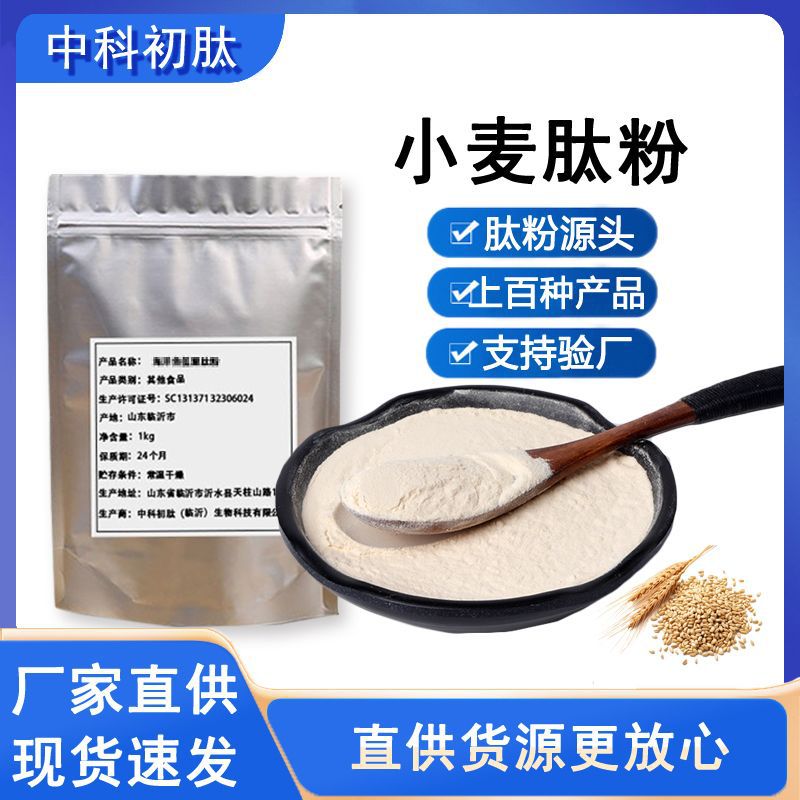 山东小麦肽小麦低聚肽500食品级蛋白肽粉原粉1型胶原蛋白肽活性肽