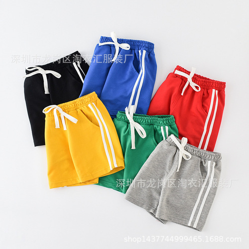 Summer New Children's Pants Shorts Korean Style Casual Laced Children's Pants Night Market Stall Supply Wholesale